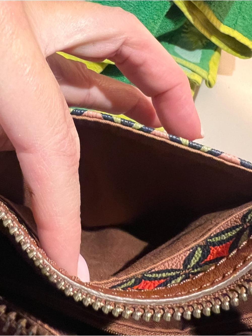 Fossil Sydney Multi-color Coated Canvas Tote Bag - Picture 7 of 13